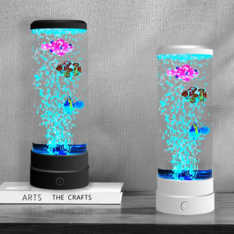 Usb Hub - Lampu LED Simulasi Ikan Gelembung Multi-warna