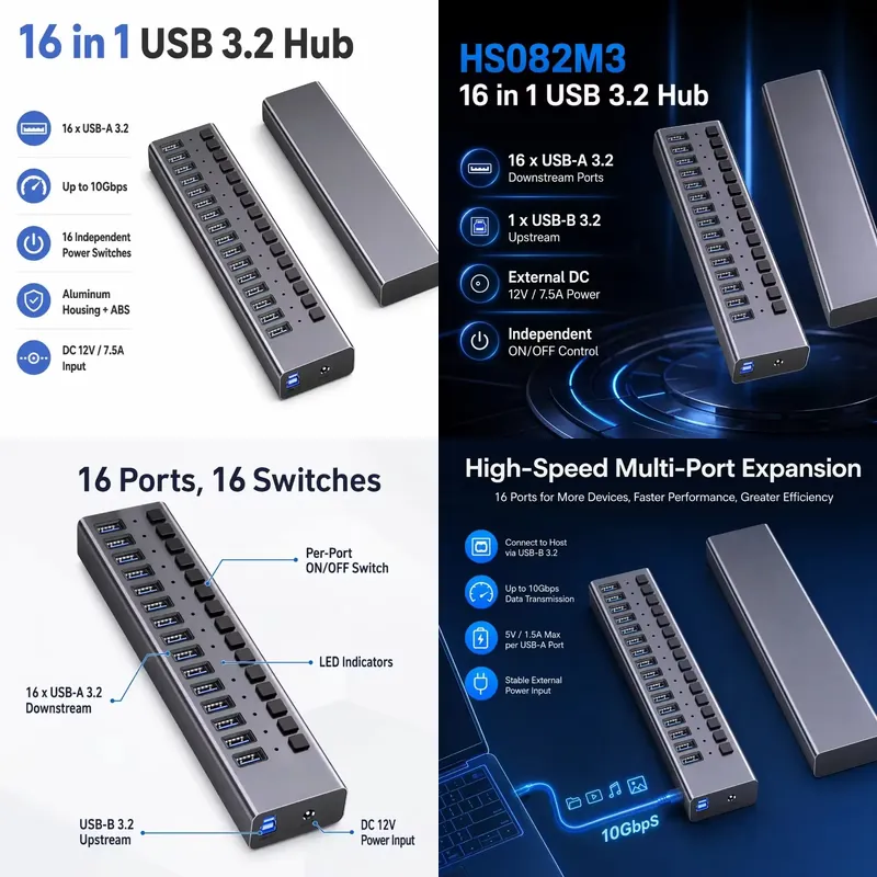 Usb Hub - AP01 untuk Hub USB 3.2 Gen2