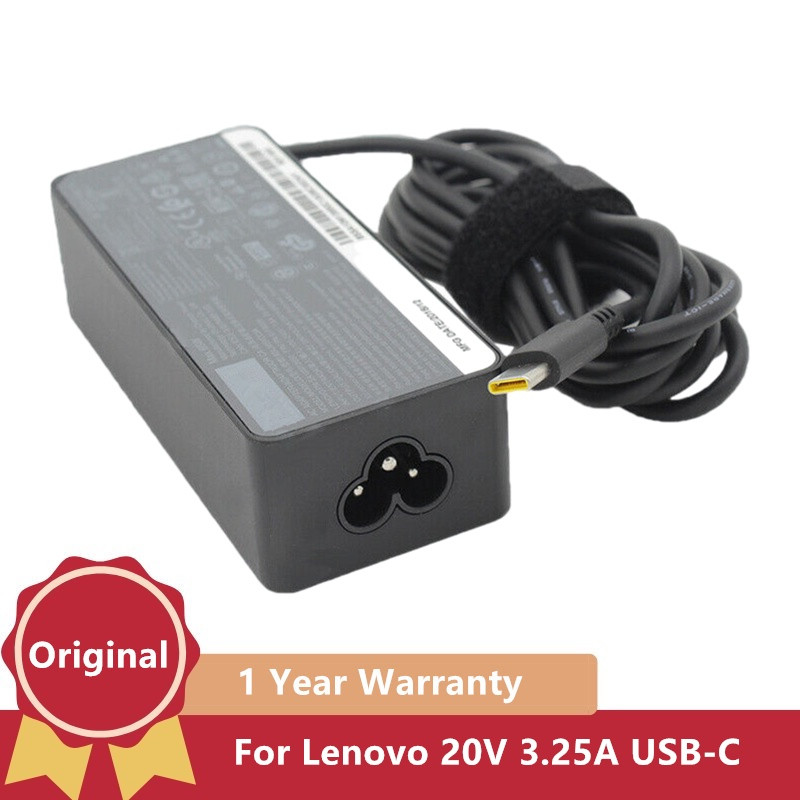Laptop Charger - 100% Asli 65W 20V 3.25A Adaptor
