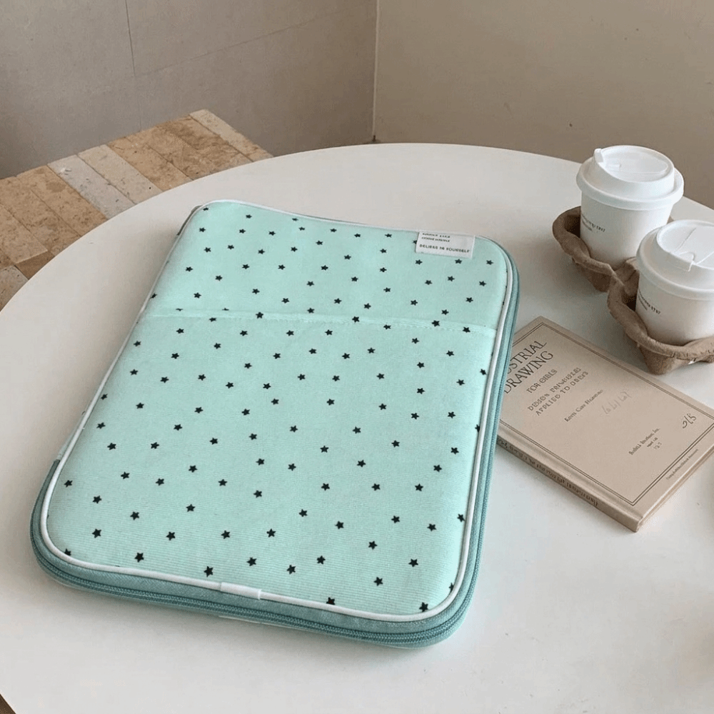 Laptop Sleeve - Tas Lengan Laptop Bermotif Bintang Korduroi