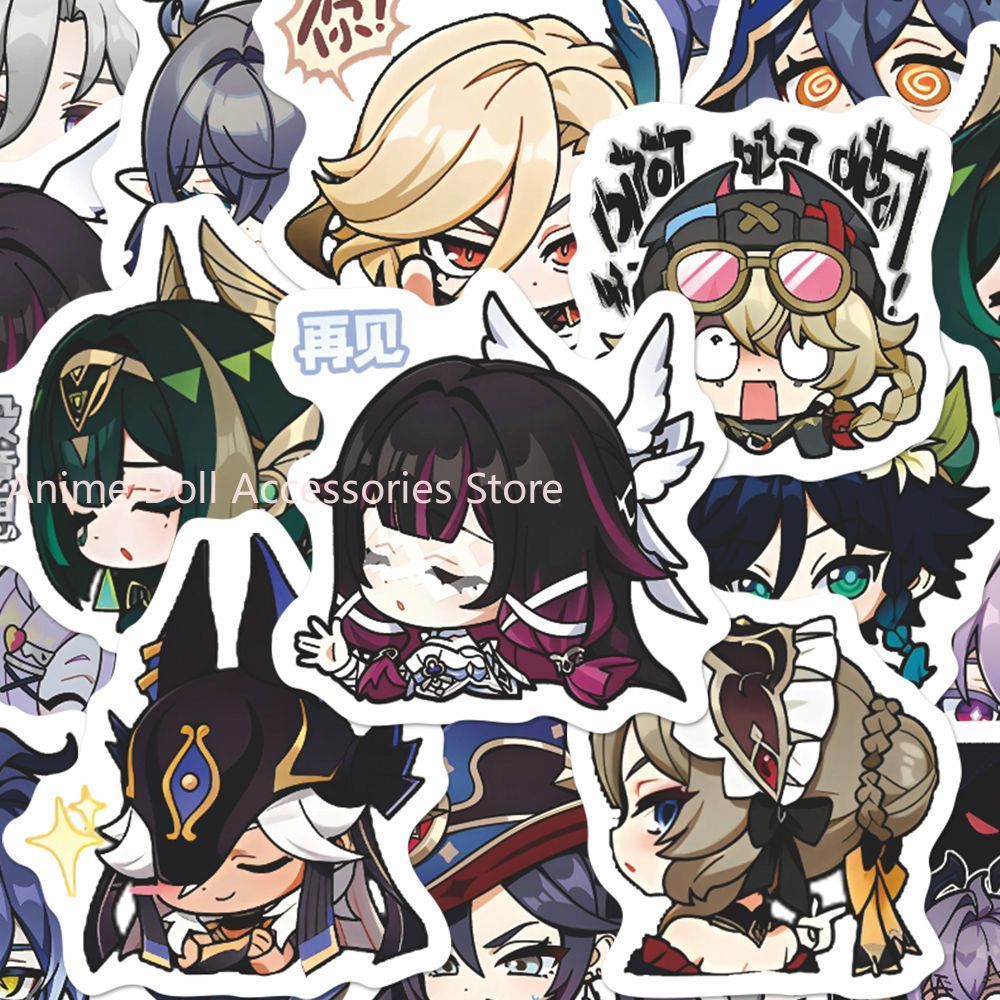 Laptop Accessories & Repair Jagtap Dairy Pimple Nilakh Pimpri Chinchwad Maharashtra - 64 Buah Stiker Anime Genshin Impact