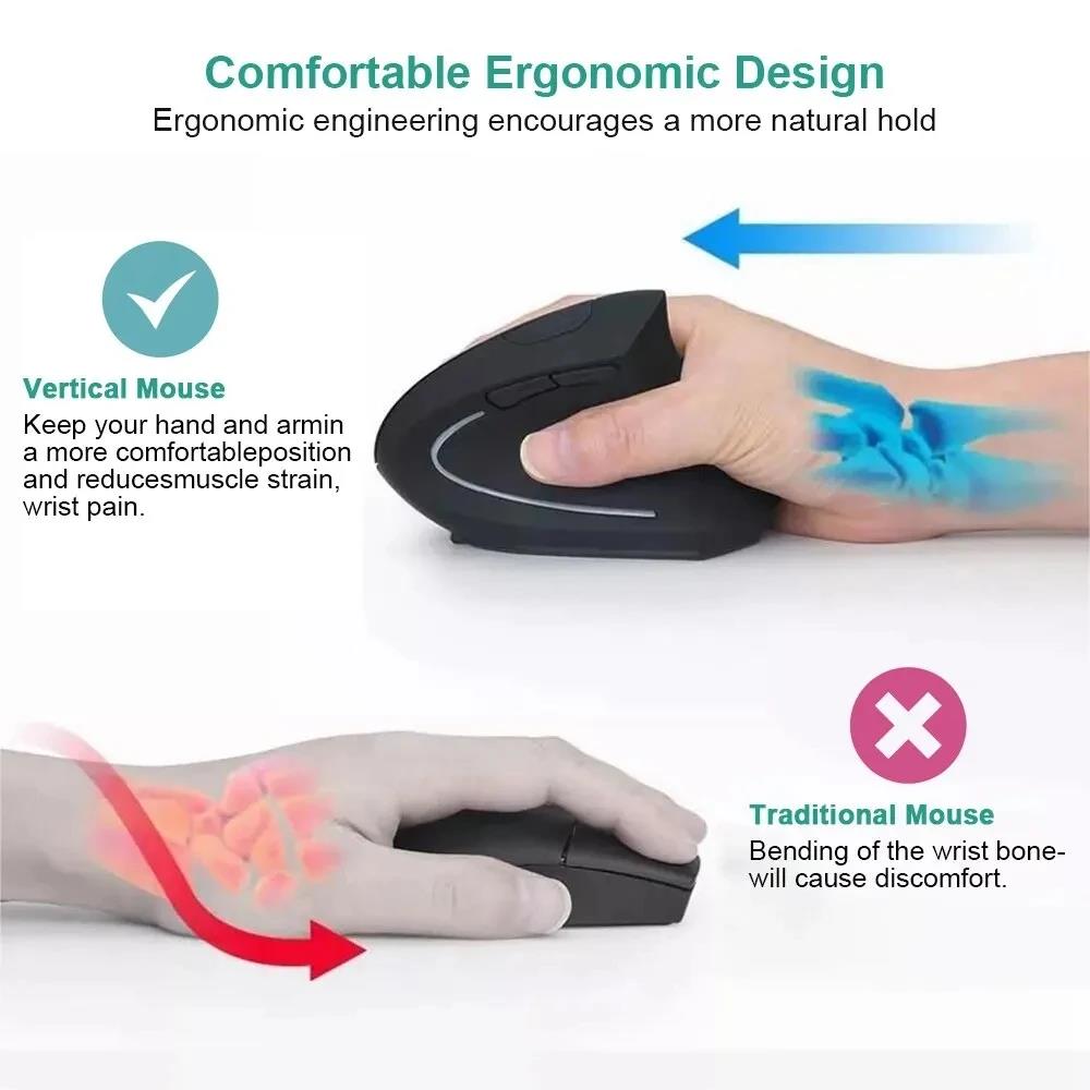 Mouse Vertikal Mouse Ergonomis - Laptop Mouse ulasan dan harga