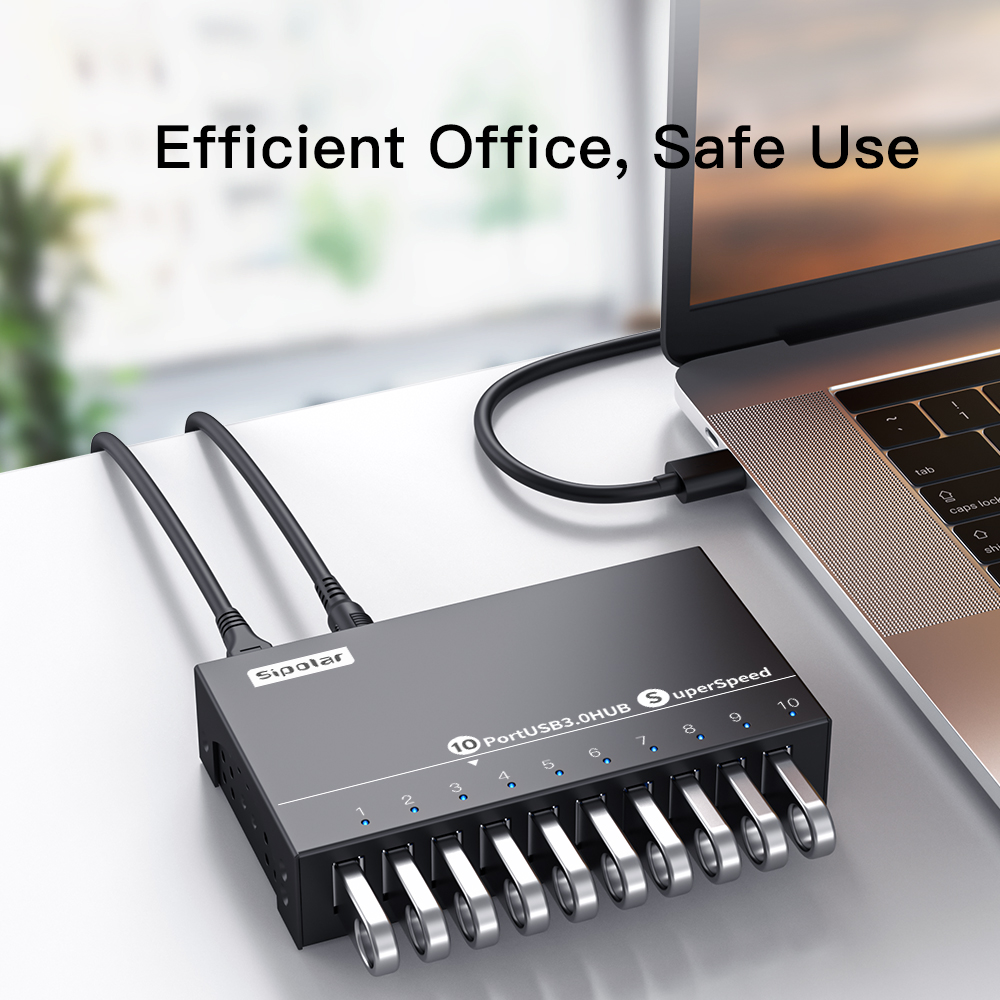 A103 Sipolar 10 Port USB Hub B - Usb Hub ulasan dan harga