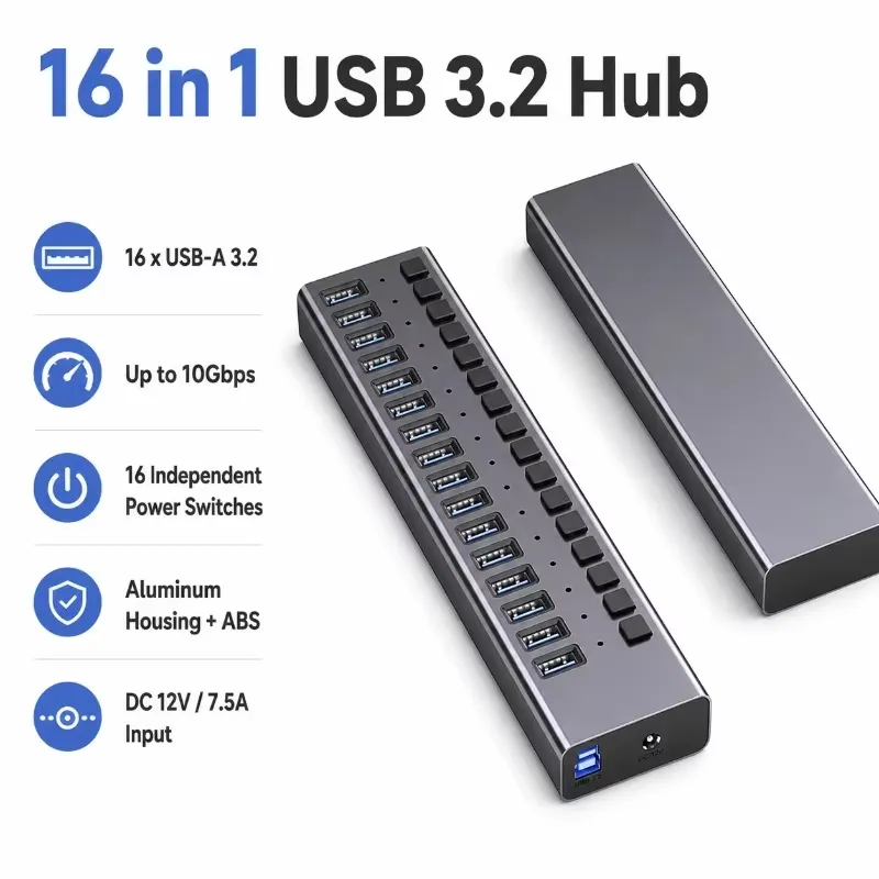AP01 untuk Hub USB 3.2 Gen2 16 - Usb Hub ulasan dan harga