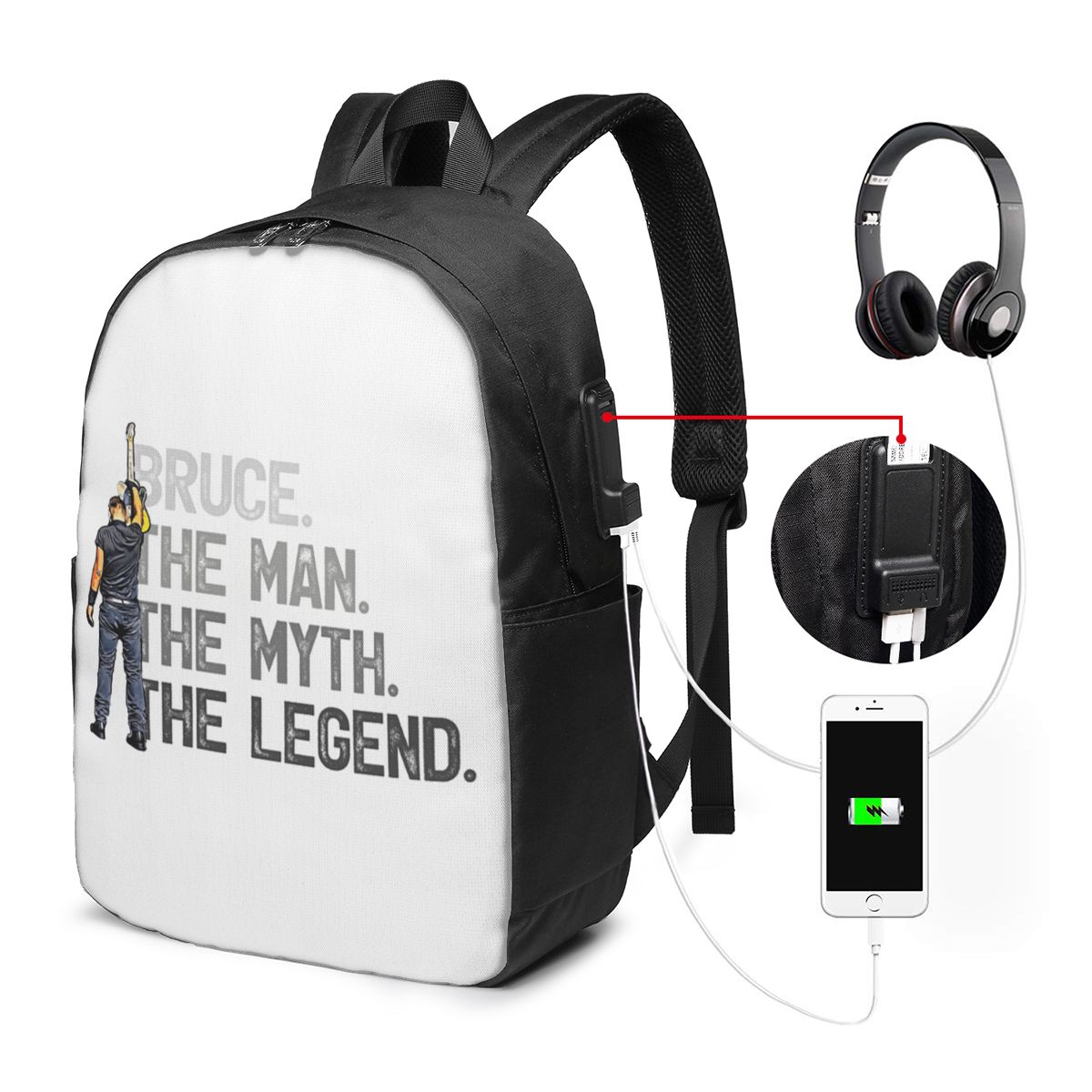 Bruce Springsteen Backpack Tra - Laptop Bag ulasan dan harga