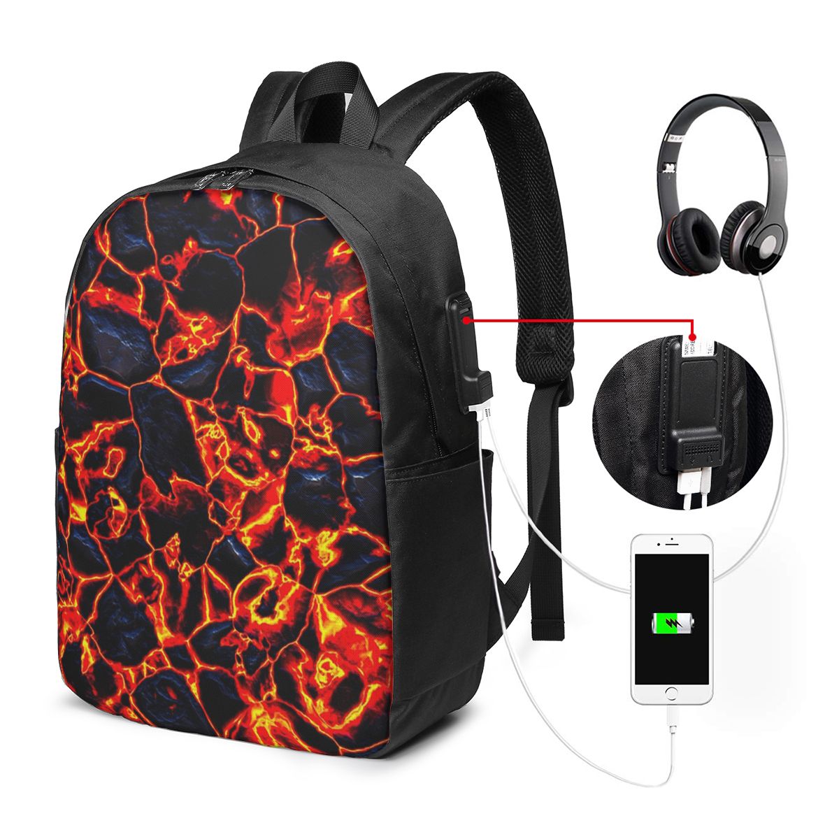 Tas Ransel Magma Volcano Lava  - Laptop Bag ulasan dan harga