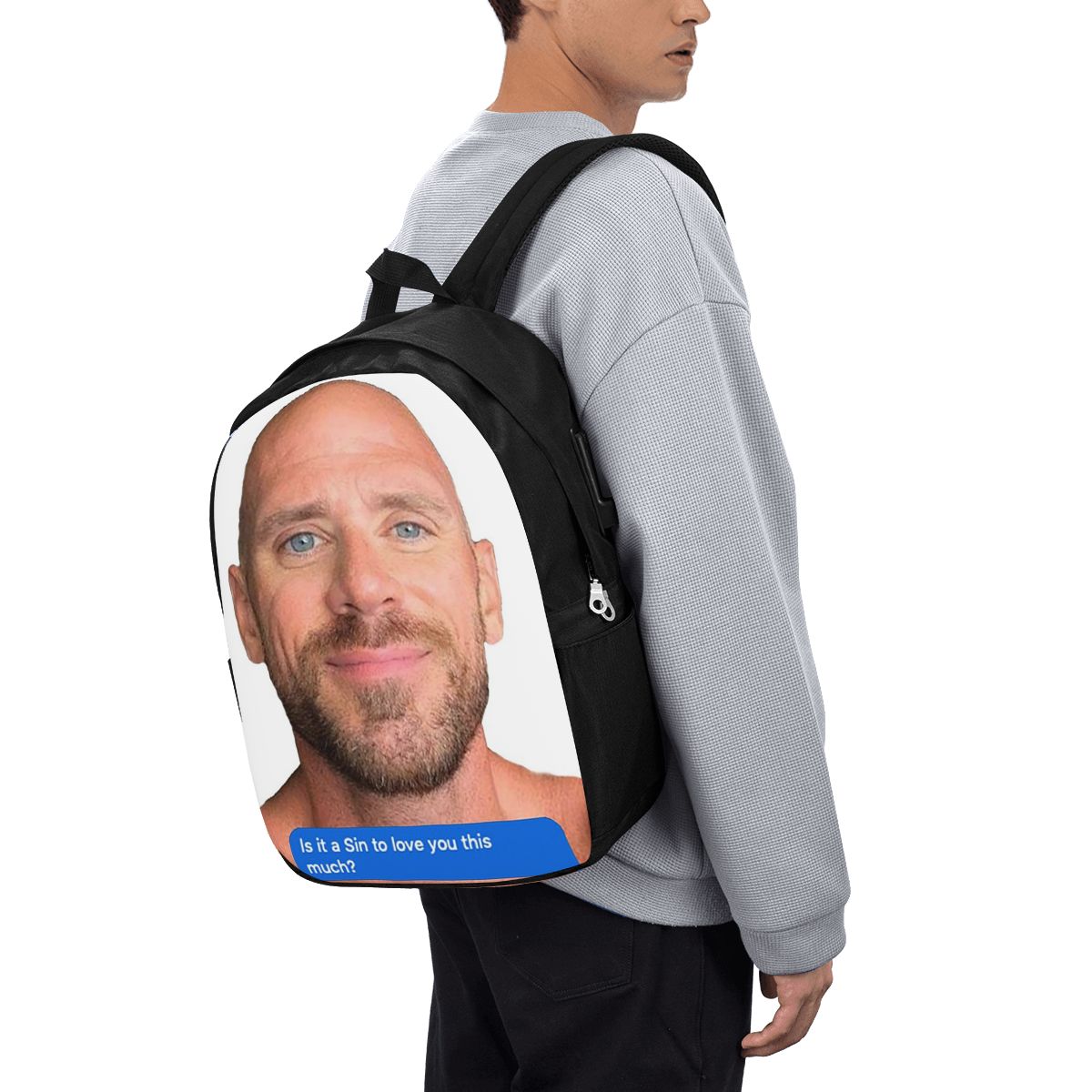 Johnny Sins Flirty Text Bubble - Laptop Bag ulasan dan harga