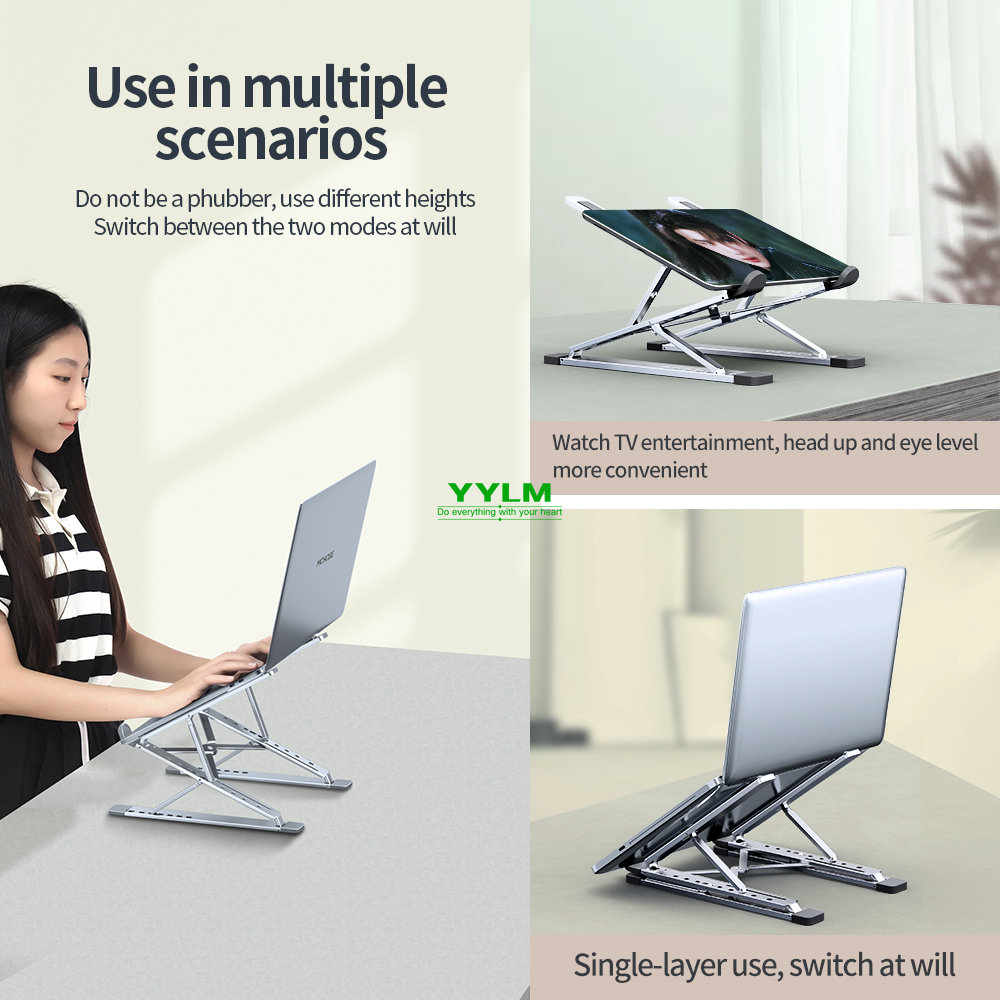 YYLM N8 dudukan Laptop alumini - Laptop Cooling Pad ulasan dan harga