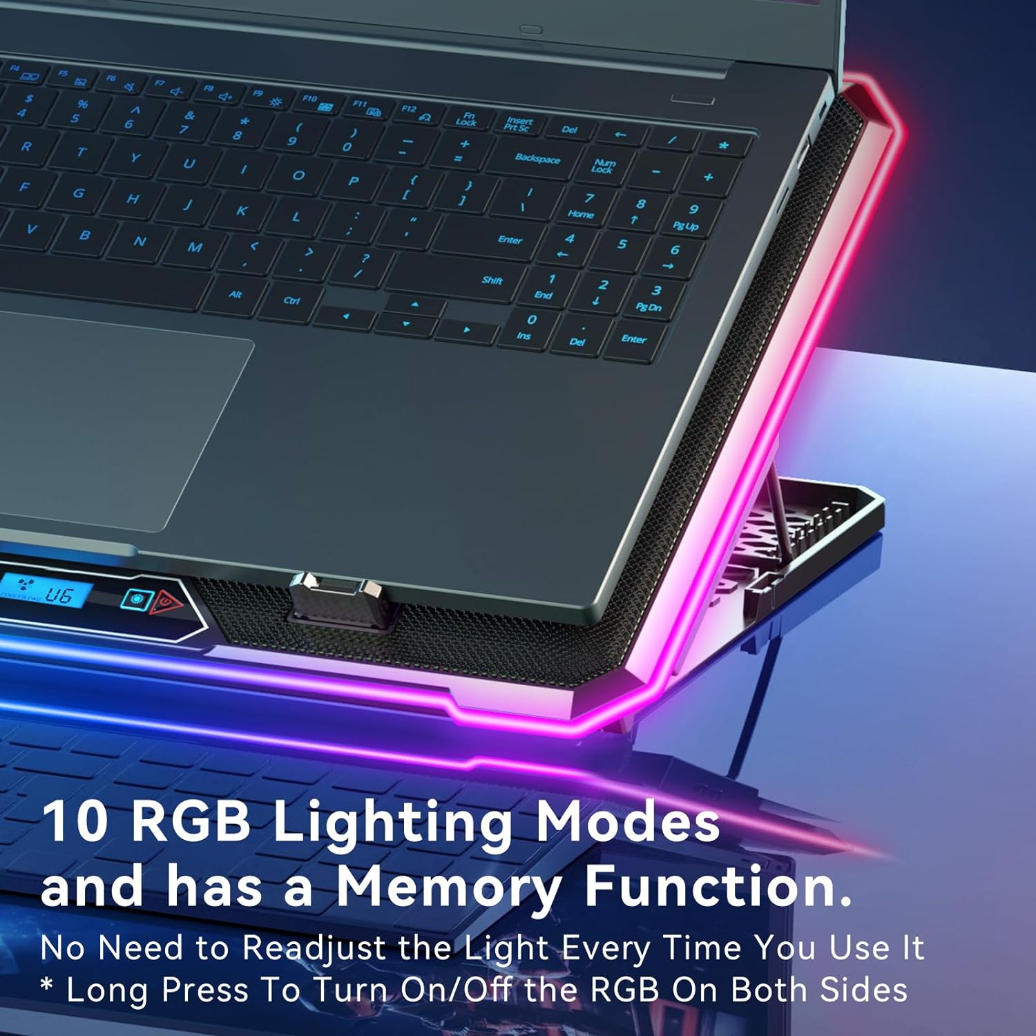 Bantalan pendingin Laptop RGB, - Laptop Cooling Pad ulasan dan harga