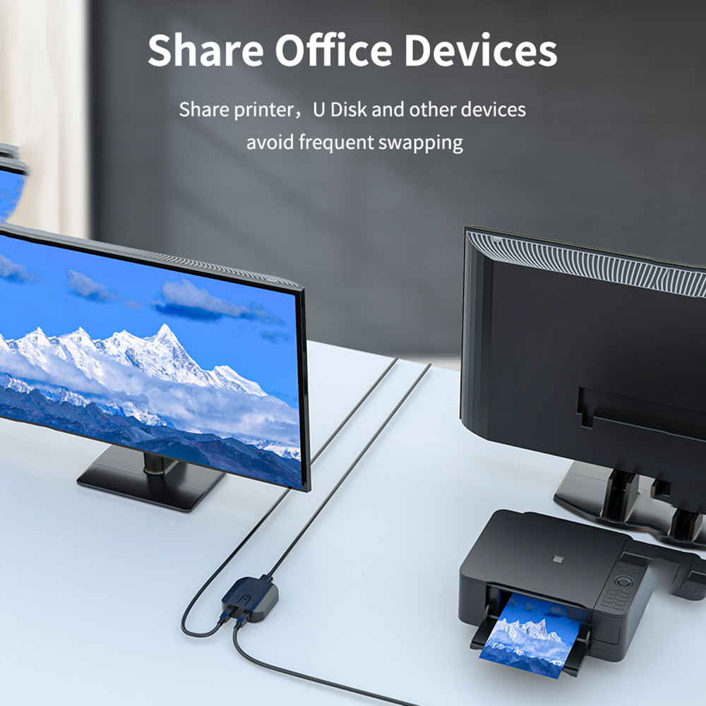 Kotak sakelar KVM 2X1 pilihan  - Laptop Mouse ulasan dan harga