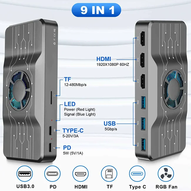 OFIYAA USB 3.0 Docking Station - Usb Hub ulasan dan harga
