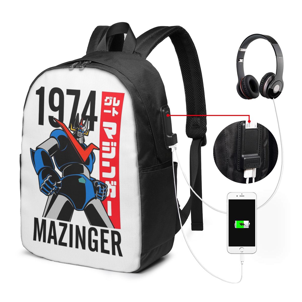 Mazinger Z Mad Robot Grendizer - Laptop Bag ulasan dan harga