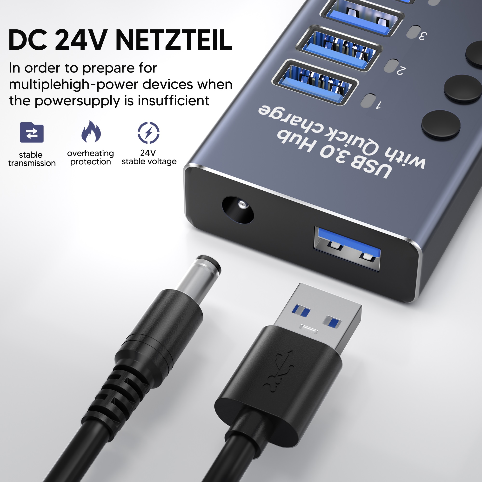 Hub USB 3.0 5Gbps berkecepatan - Usb Hub ulasan dan harga
