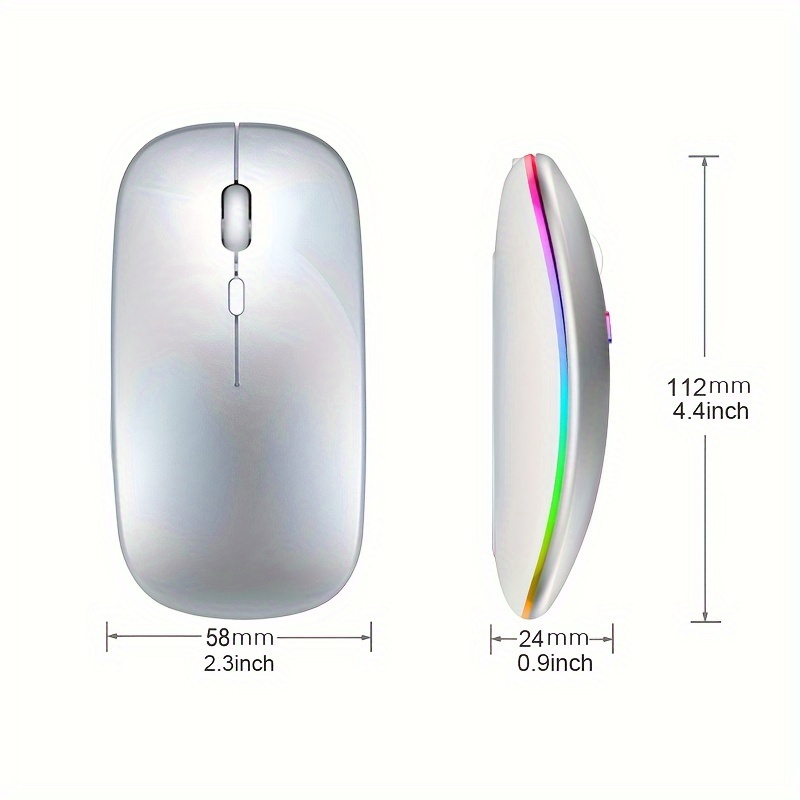 Mouse Nirkabel RGB Isi Ulang U - Laptop Mouse ulasan dan harga