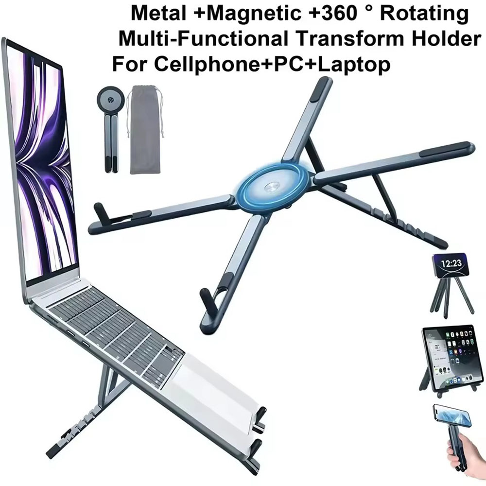Penyangga Ponsel Magnetik Port - Laptop Stand ulasan dan harga
