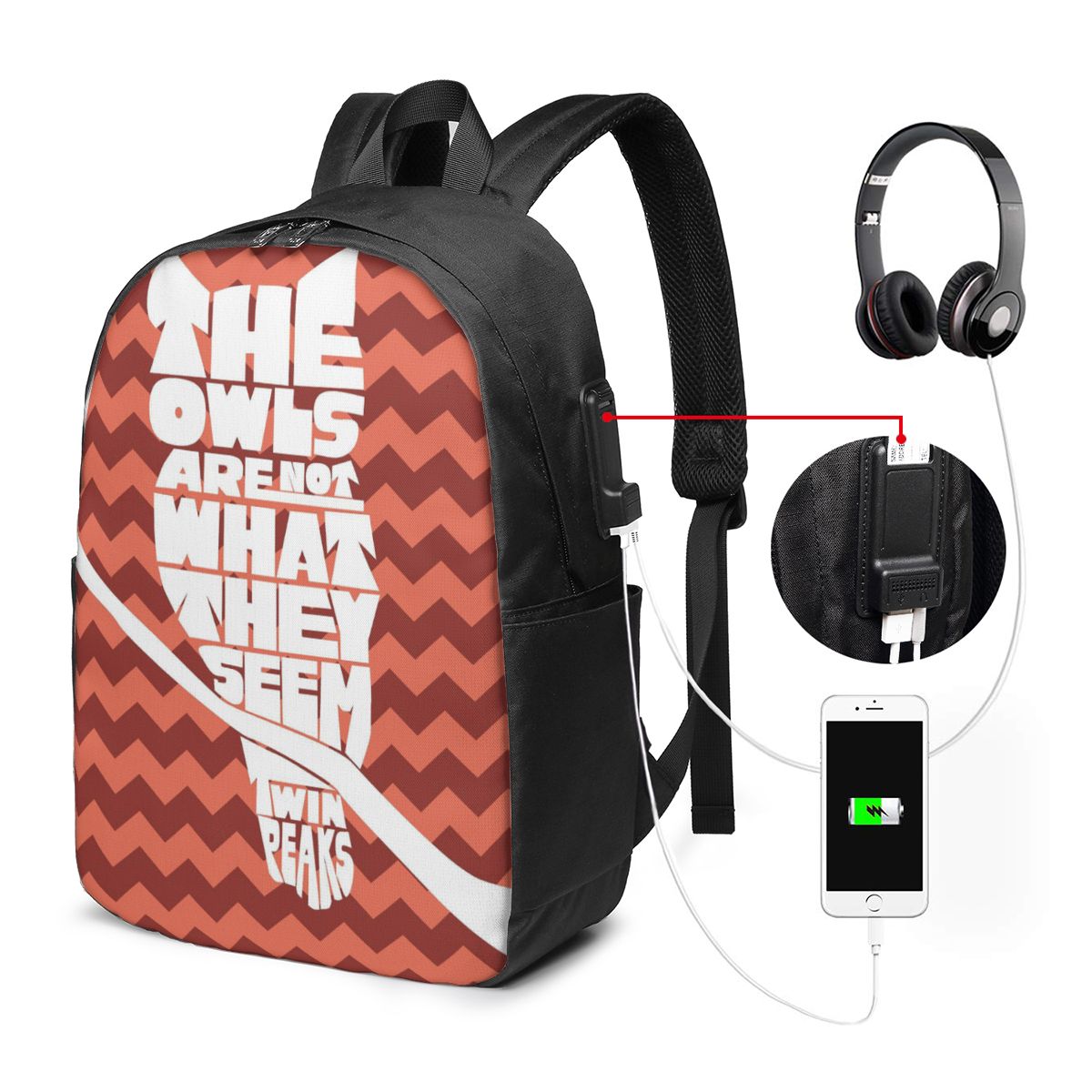 Twin Peaks Red Room Backpack T - Laptop Bag ulasan dan harga