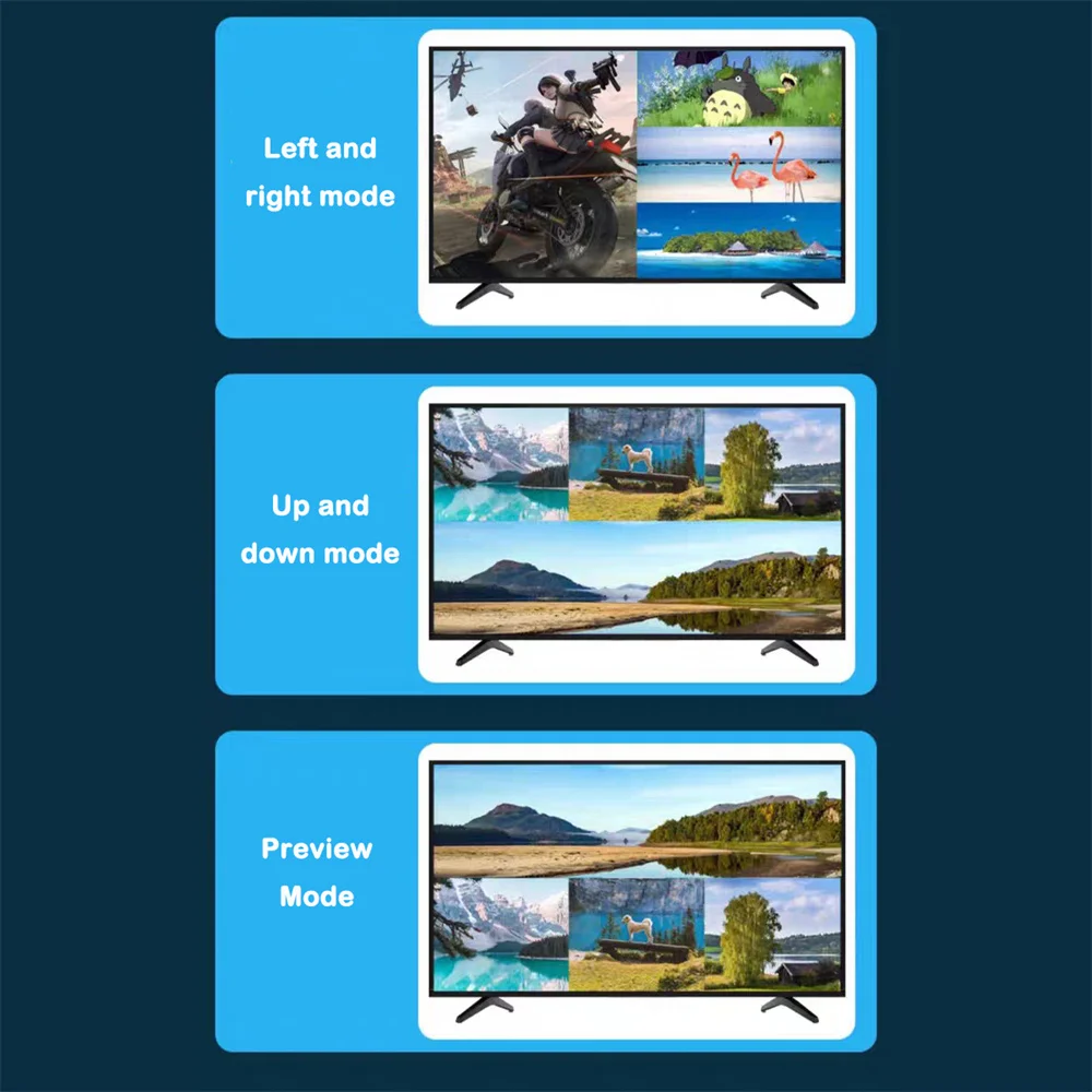 Multiviewer Layar Quad HDMI 4K - Hdmi Cable ulasan dan harga
