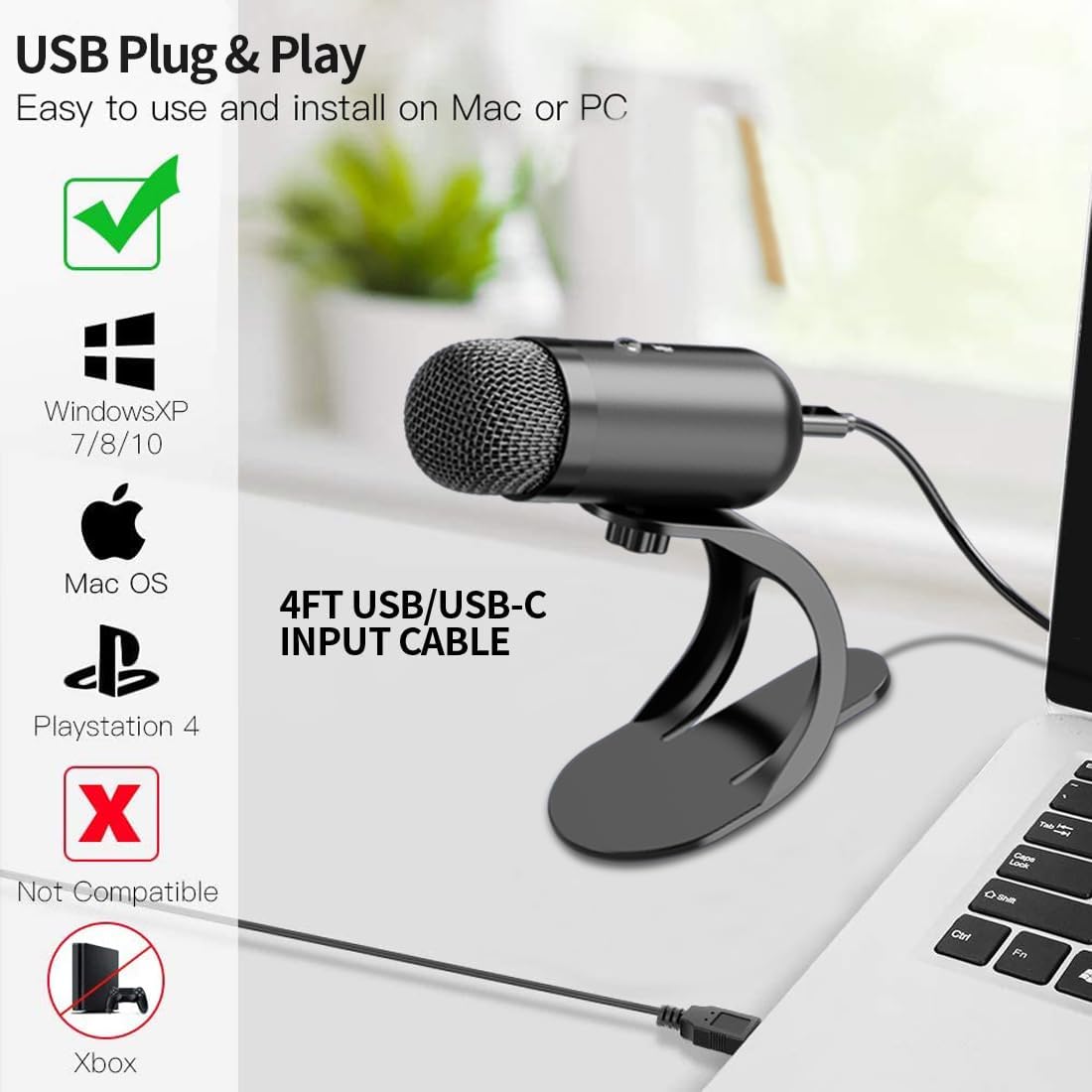 Mikrofon USB Profesional Konde - Usb Hub ulasan dan harga