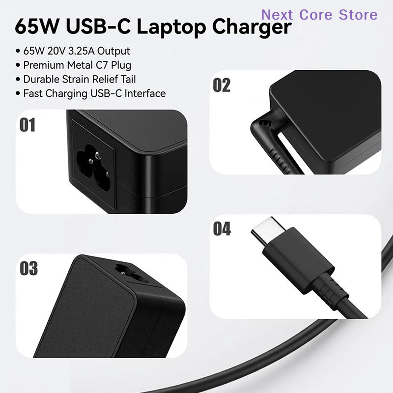 [NC]1Pc 20v3.25a 65w Adaptor D - Laptop Charger ulasan dan harga