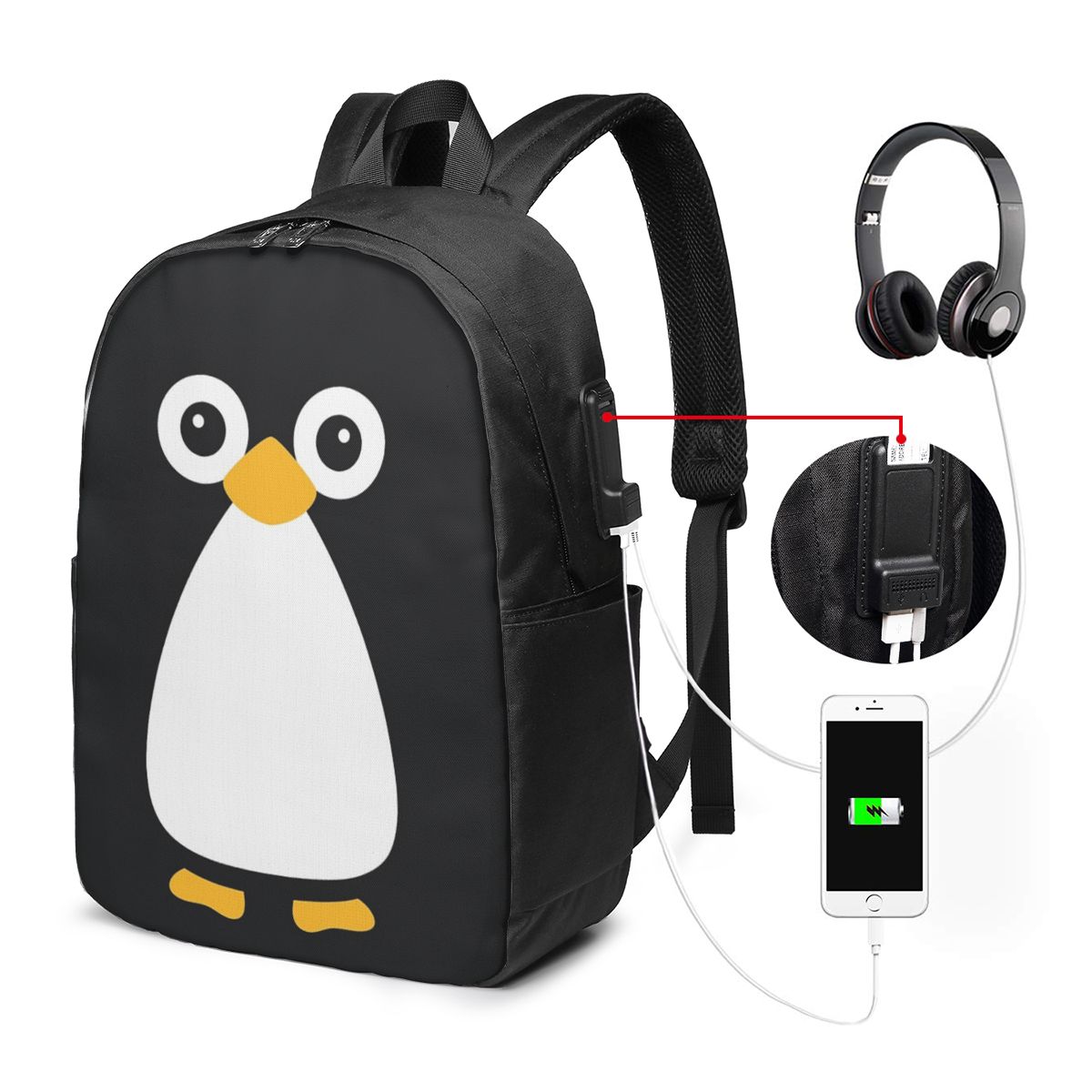 Tas Ransel Penguin Vektor Lucu - Laptop Bag ulasan dan harga