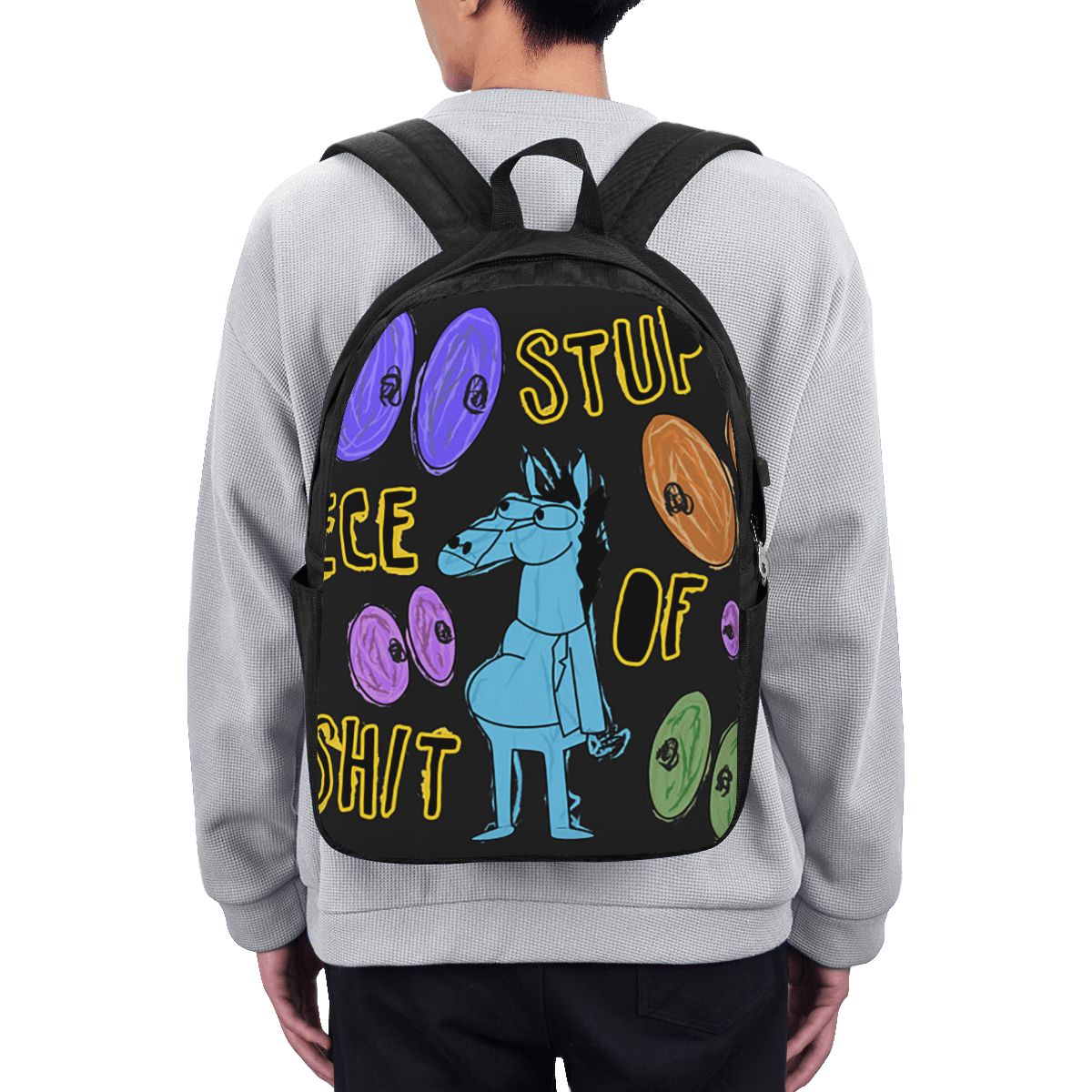 Kartun Bojack Horseman Stupid  - Laptop Bag ulasan dan harga